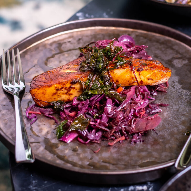 Blackened Salmon at W Cafe & Bar