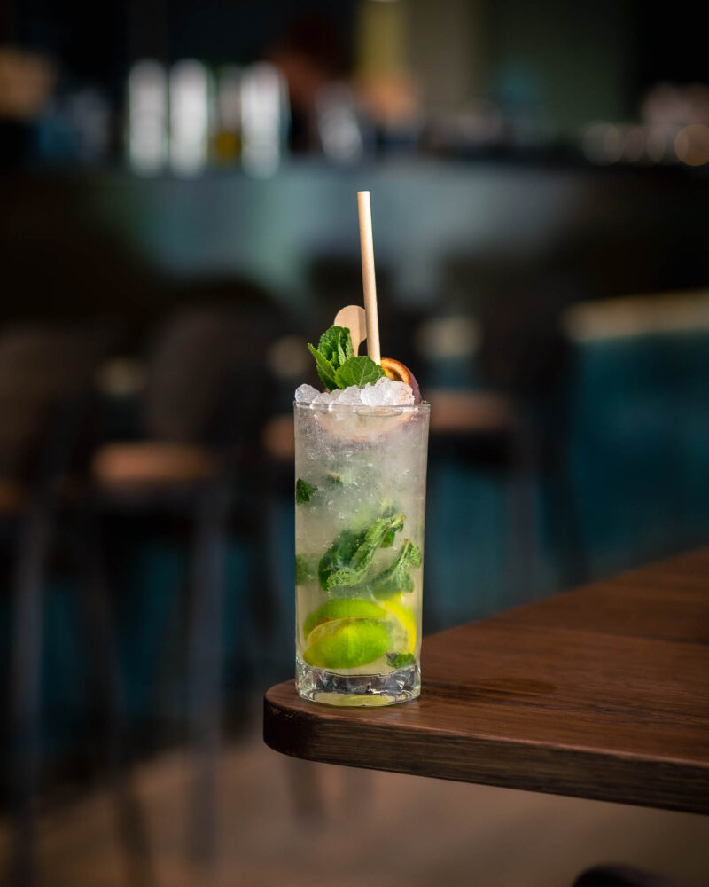 Mint cocktail at W Cafe & Bar