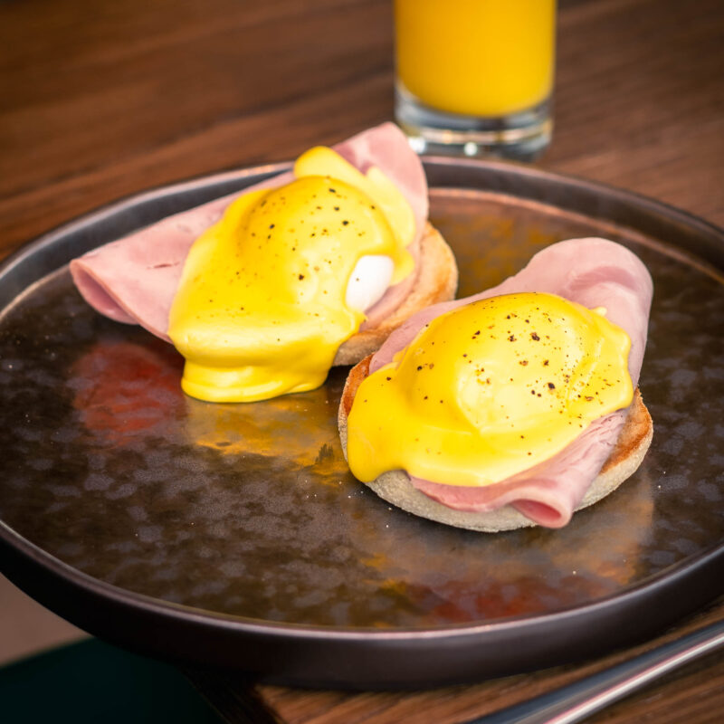 eggs Benedict at W Cafe & bar