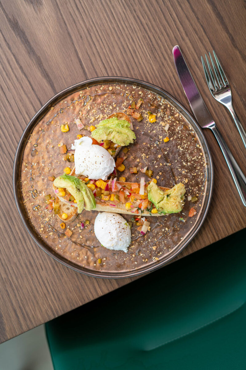Avocado and Egg Toast at W Cafe & Bar
