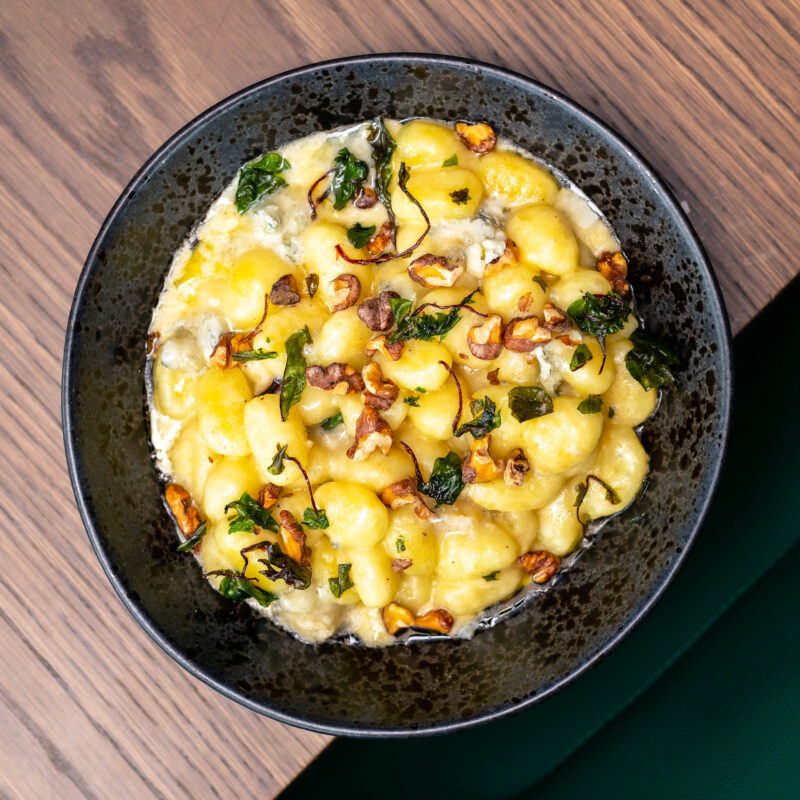 pasta dish at w cafe & bar