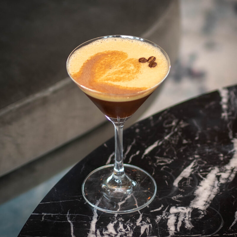Espresso Martini cocktail at W Cafe & Bar