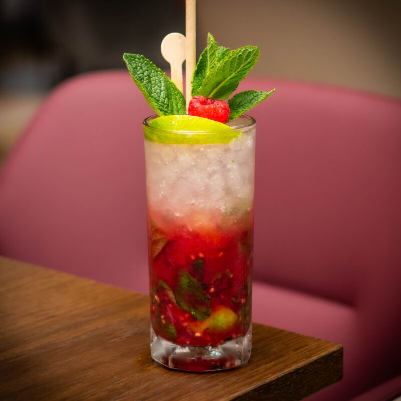 Raspberry Mojito Cocktail W Cafe & Bar